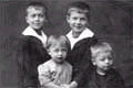 Jakob, Oskar, Leon and Salo Blechner ca 1918 in Munich, the home of the Blechners for three decades.